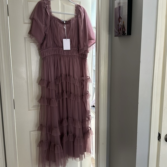 Baltic born Magdalena tulle Maxi dress. Dusty orchid. - Picture 5 of 5